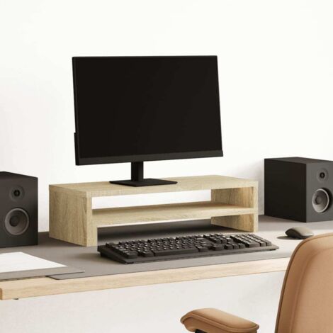 Monitor Stand Sonoma Oak 54x22x15 cm Engineered Wood vidaXL