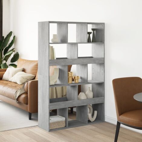 Room Divider Concrete Grey 100x33x156.5 cm Engineered Wood vidaXL