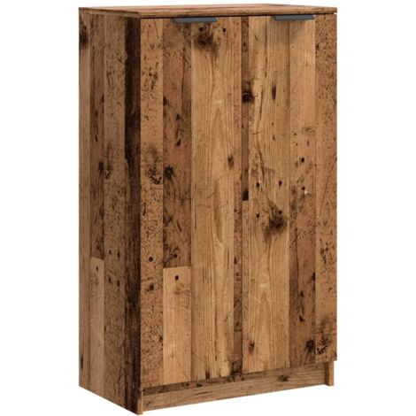 Shoe Cabinet Old Wood 59x35x100.5 cm Engineered Wood vidaXL (1/5)
