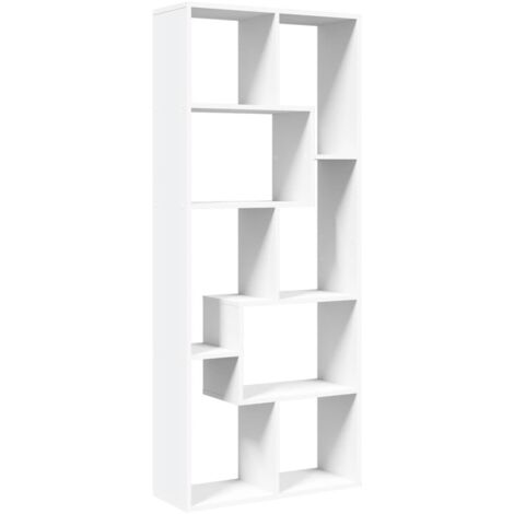 Room Divider Bookcase White 67x25x161.5 cm Engineered Wood vidaXL