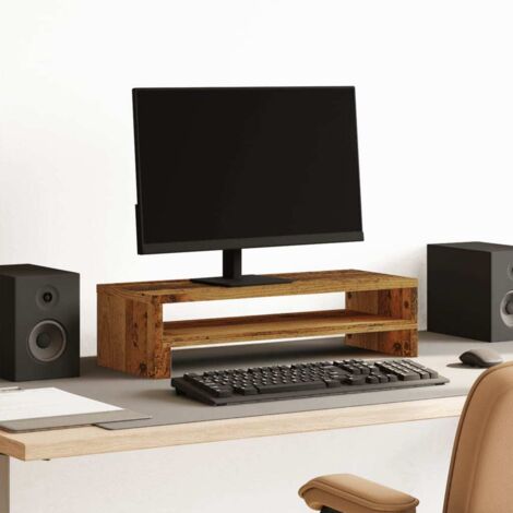 Monitor Stand Old Wood 54x22x15 cm Engineered Wood vidaXL