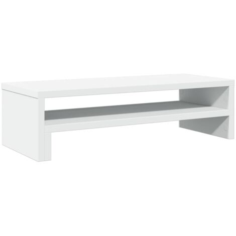 Monitor Stand White 54x22x15 cm Engineered Wood vidaXL
