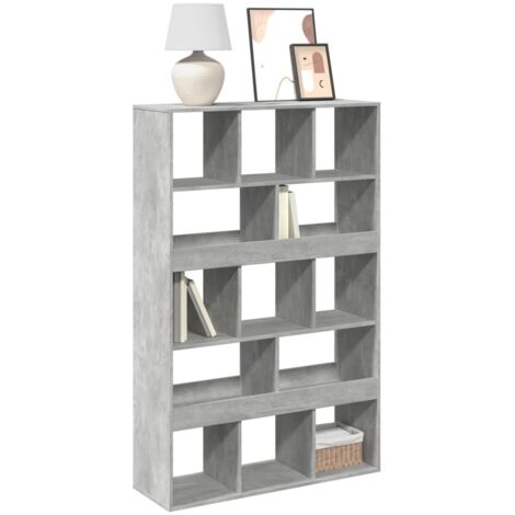 Bookcase Concrete Grey 100x33x156.5 cm Engineered Wood vidaXL
