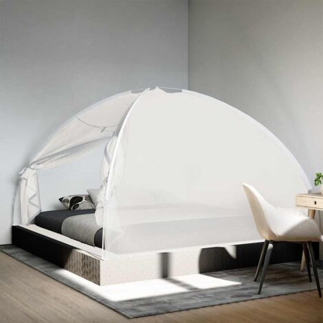 Mosquito Net Mongolia with Doors 220 Mesh White 200x200x135 cm vidaXL