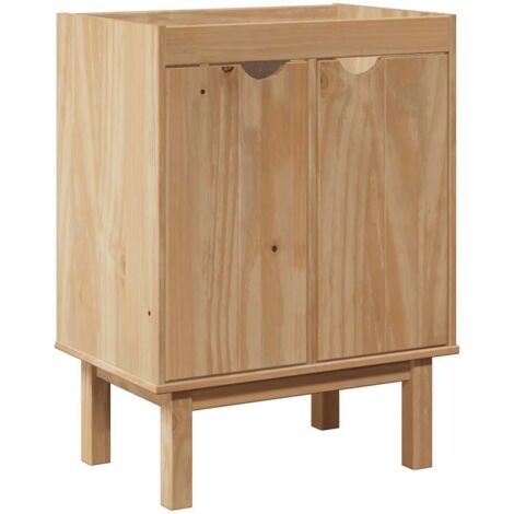 Bathroom Sink Cabinet OTTA 59x40x80 cm Solid Wood Pine vidaXL