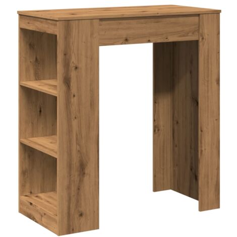 Bar Table with Racks Artisan Oak 95x47x103.5 cm Engineered Wood vidaXL