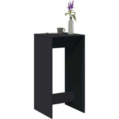 Bar Table Black 51x50x103.5 cm Engineered Wood vidaXL