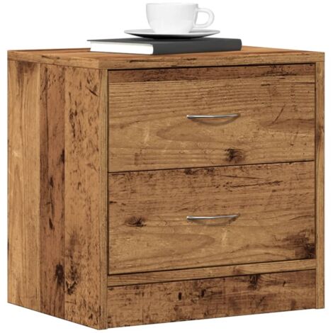 Bedside Cabinet Old Wood 40x30x40 cm Engineered Wood vidaXL (1/5)