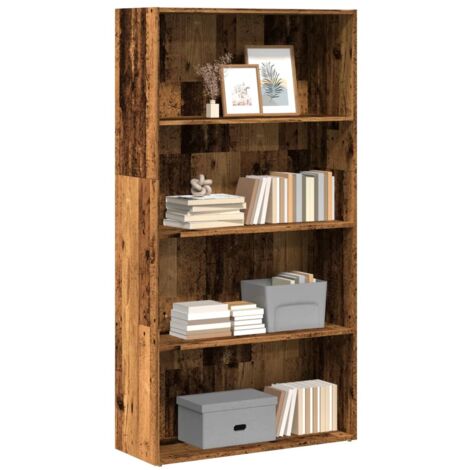 Bookcase Old Wood 80x30x152 cm Engineered Wood vidaXL