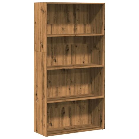 Bookcase Artisian Oak 80x30x152 cm Engineered Wood vidaXL (1/5)
