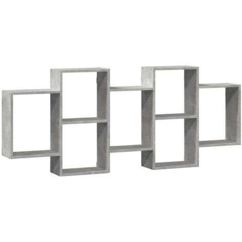 Wall Shelf Concrete Grey 159x18x65 cm Engineered Wood vidaXL
