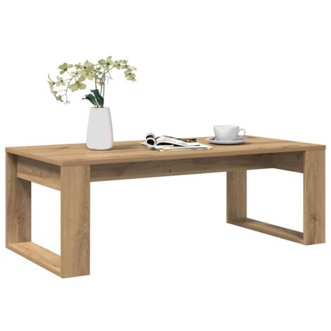 Coffee Table Artisan Oak 102x50x35 cm Engineered Wood vidaXL