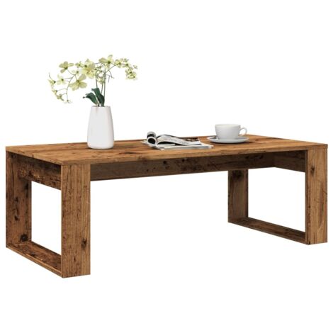 Coffee Table Old Wood 102x50x35 cm Engineered Wood vidaXL