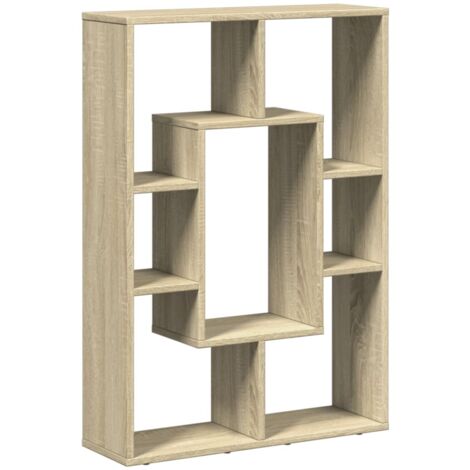 Bookcase Sonoma Oak 63x20x90 cm Engineered Wood vidaXL (1/5)