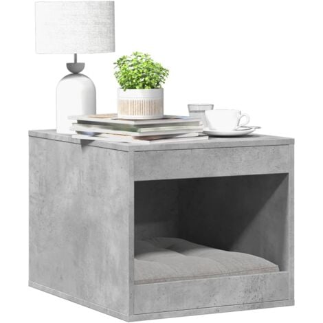 Cat Litter Box Enclosure Concrete Grey 47x59x42 cm Engineered Wood vidaXL