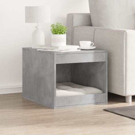Cat Litter Box Enclosure Concrete Grey 47x59x42 cm Engineered Wood vidaXL