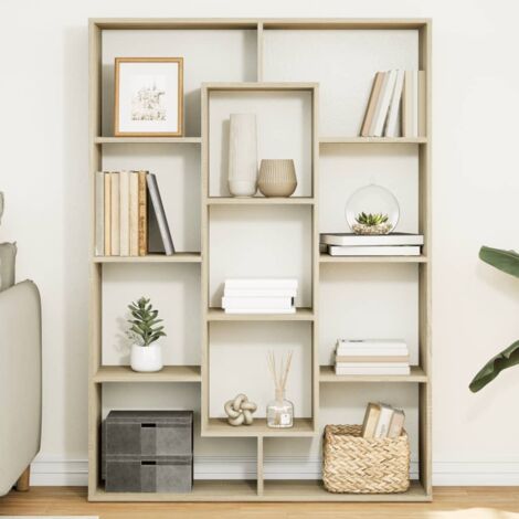 Book Cabinet Sonoma Oak 102x29x143 cm Engineered Wood vidaXL