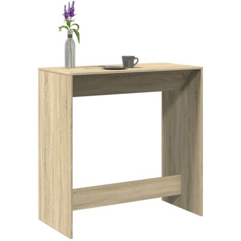 Bar Table Sonoma Oak 102x50x103.5 cm Engineered Wood vidaXL