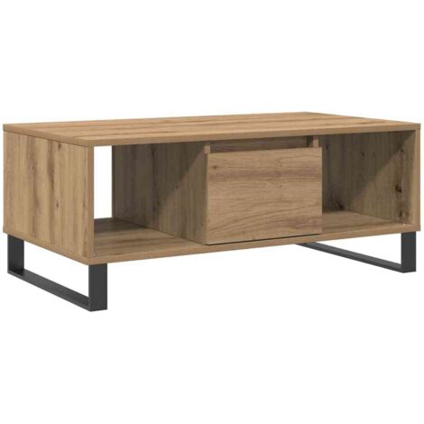 Coffee Table Artisan Oak 90x50x36.5 cm Engineered Wood vidaXL
