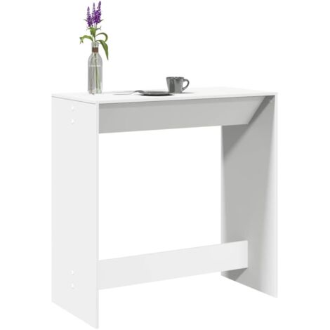 Bar Table White 102x50x103.5 cm Engineered Wood vidaXL