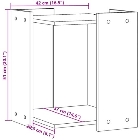 Cat Litter Box Enclosure White 42x42x51 cm Engineered Wood vidaXL