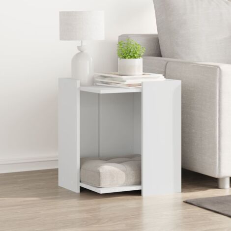 Cat Litter Box Enclosure White 42x42x51 cm Engineered Wood vidaXL