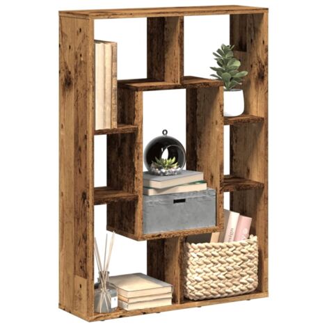 Bookcase Old Wood 63x20x90 cm Engineered Wood vidaXL (1/5)