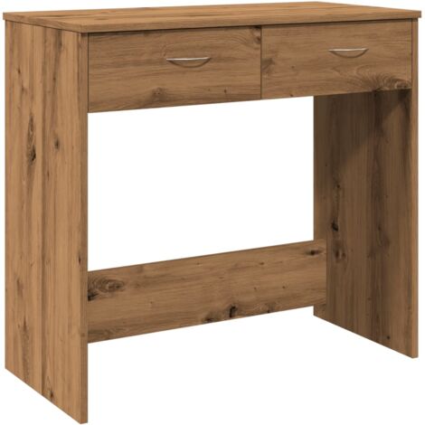 Desk Artisian Oak 80x40x75 cm Engineered Wood vidaXL