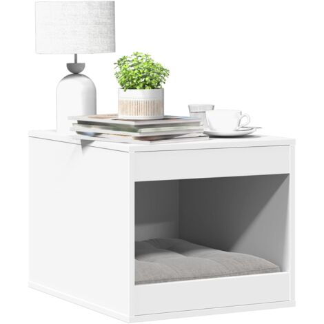 Cat Litter Box Enclosure White 47x59x42 cm Engineered Wood vidaXL