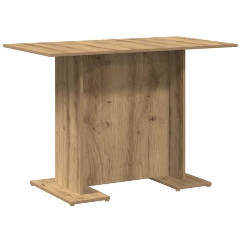 Dining Table Artisan Oak 110x60x75 cm Engineered Wood vidaXL
