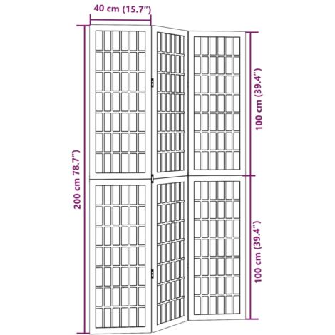 Room Divider 3 Panels Black Solid Wood Paulownia vidaXL