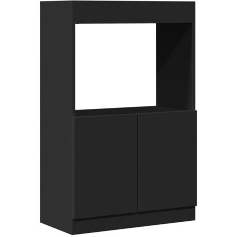 Highboard Black 63x33x100 cm Engineered Wood vidaXL