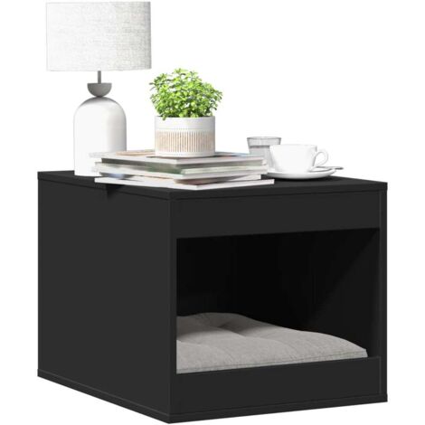 Cat Litter Box Enclosure Black 47x59x42 cm Engineered Wood vidaXL