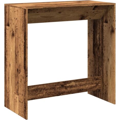 Bar Table Old Wood 102x50x103.5 cm Engineered Wood vidaXL