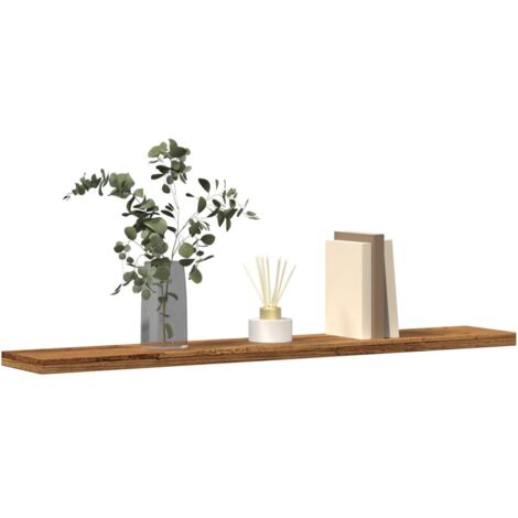 Wall Shelves 4 pcs Old Wood 60x20x1.5 cm Engineered Wood vidaXL (1/5)