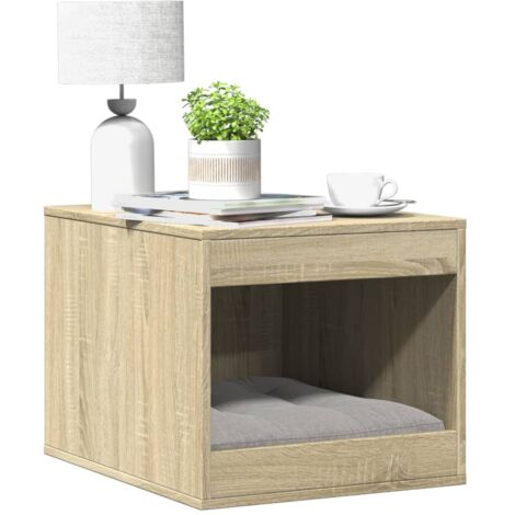 Cat Litter Box Enclosure Sonoma Oak 47x59x42 cm Engineered Wood vidaXL