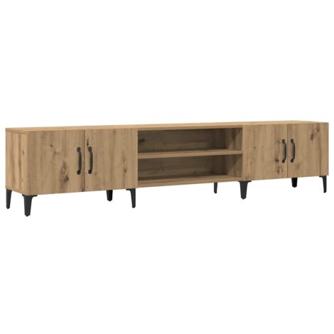 TV Cabinet Artisian Oak 180x31.5x40 cm Engineered Wood vidaXL (1/5)
