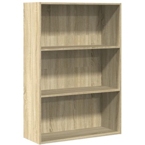Bookcase Sonoma Oak 80x30x114 cm Engineered Wood vidaXL