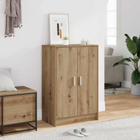Shoe Cabinet Artisan Oak 60x35x92 cm Engineered Wood vidaXL