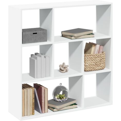 Room Divider Bookcase White 102x29x103.5 cm Engineered Wood vidaXL (1/5)