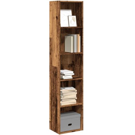 Bookcase Old Wood 40x30x189 cm Engineered Wood vidaXL