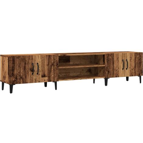 TV Cabinet Old Wood 180x31.5x40 cm Engineered Wood vidaXL (1/5)