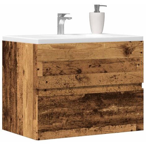 Bathroom Cabinet Old Wood 60x38.5x45 cm Engineered Wood vidaXL