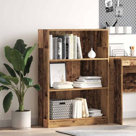 Bookcase Old Wood 80x24x109 cm Engineered Wood vidaXL