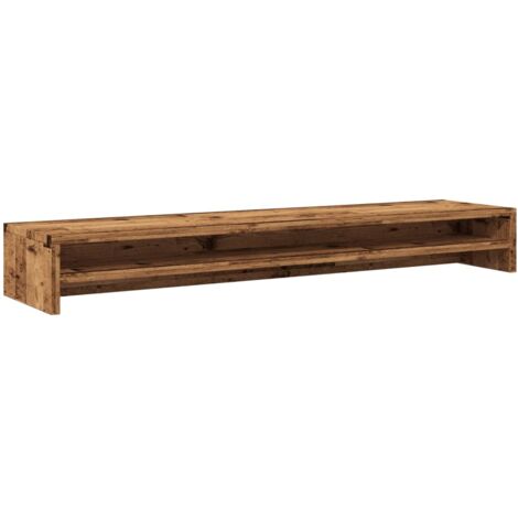 Monitor Stand Old Wood 100x24x13 cm Engineered Wood vidaXL