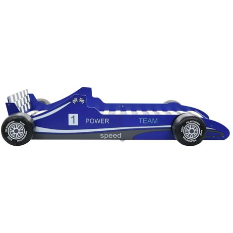Children's Race Car Bed 90x200 cm Blue vidaXL