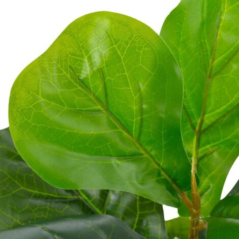 Artificial Plant Fiddle Leaves with Pot Green 45 cm vidaXL