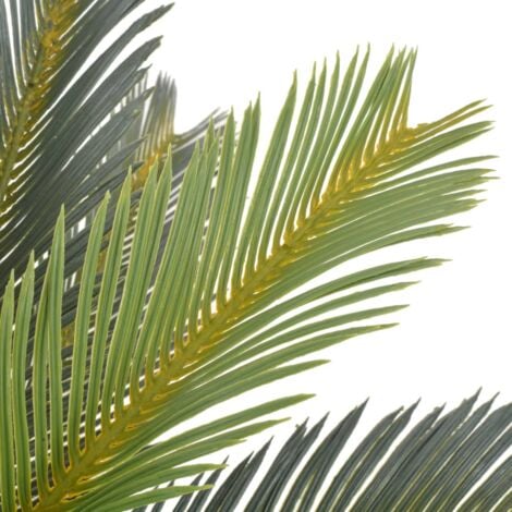Artificial Plant Cycas Palm with Pot Green 90 cm vidaXL
