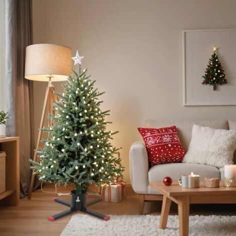 Christmas Tree Stand Black 61x61x15.5 cm vidaXL (1/5)