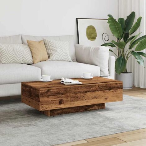 Coffee Table Old Wood 100x49.5x31 cm Engineered Wood vidaXL